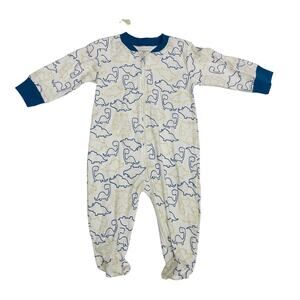 NWT Kissy Kissy 9M Dino Duo Zipper Footie